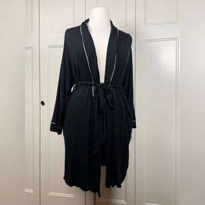 Stars Above Black Robe with White Accents